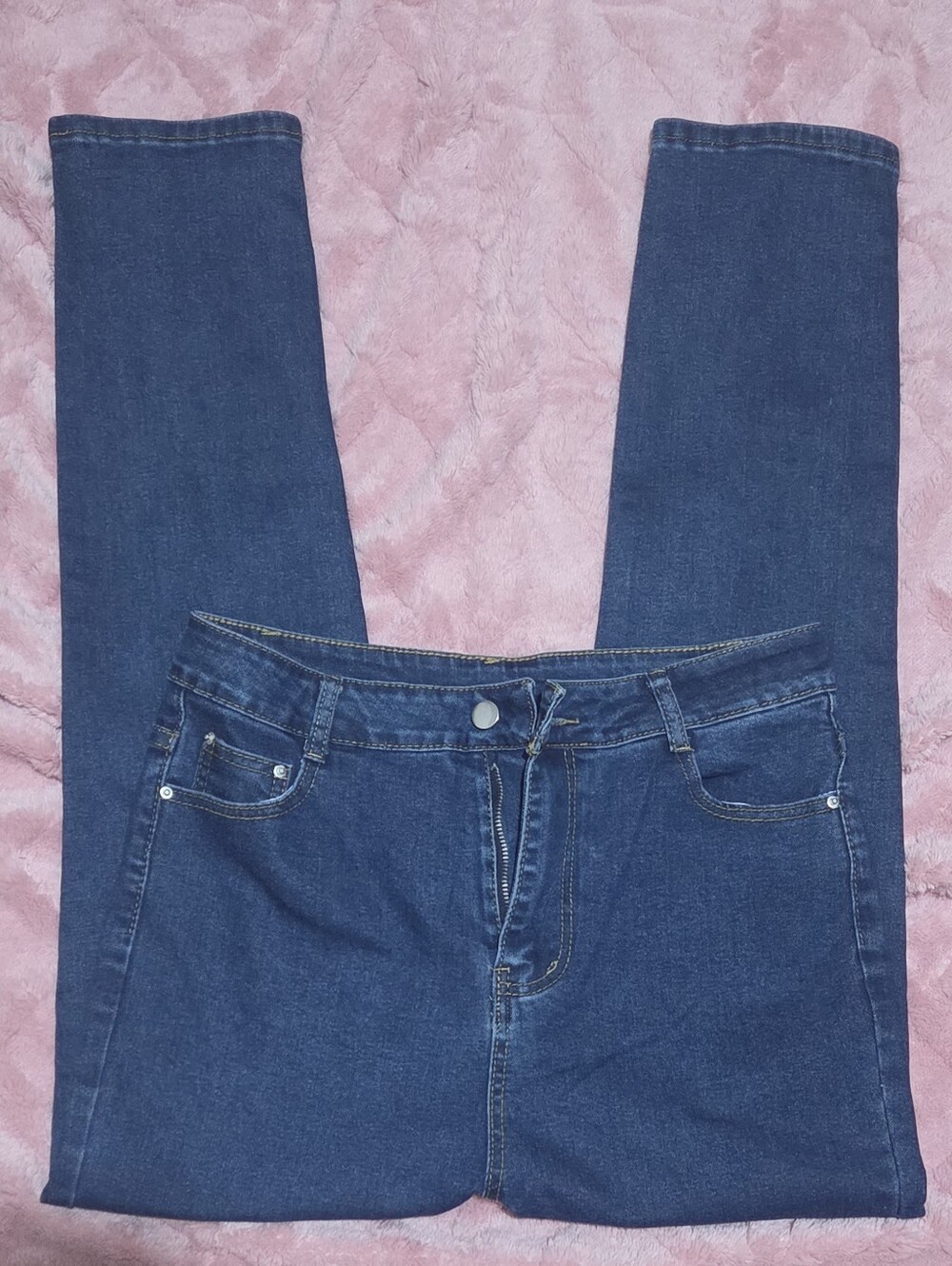 Women's Dark Blue Skinny Jeans - L Size